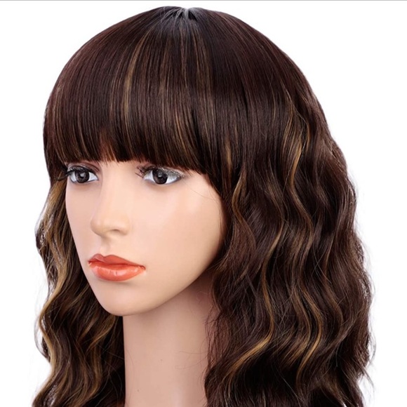 Highlight Dark Brown Wigs/ Bangs - Picture 3 of 6